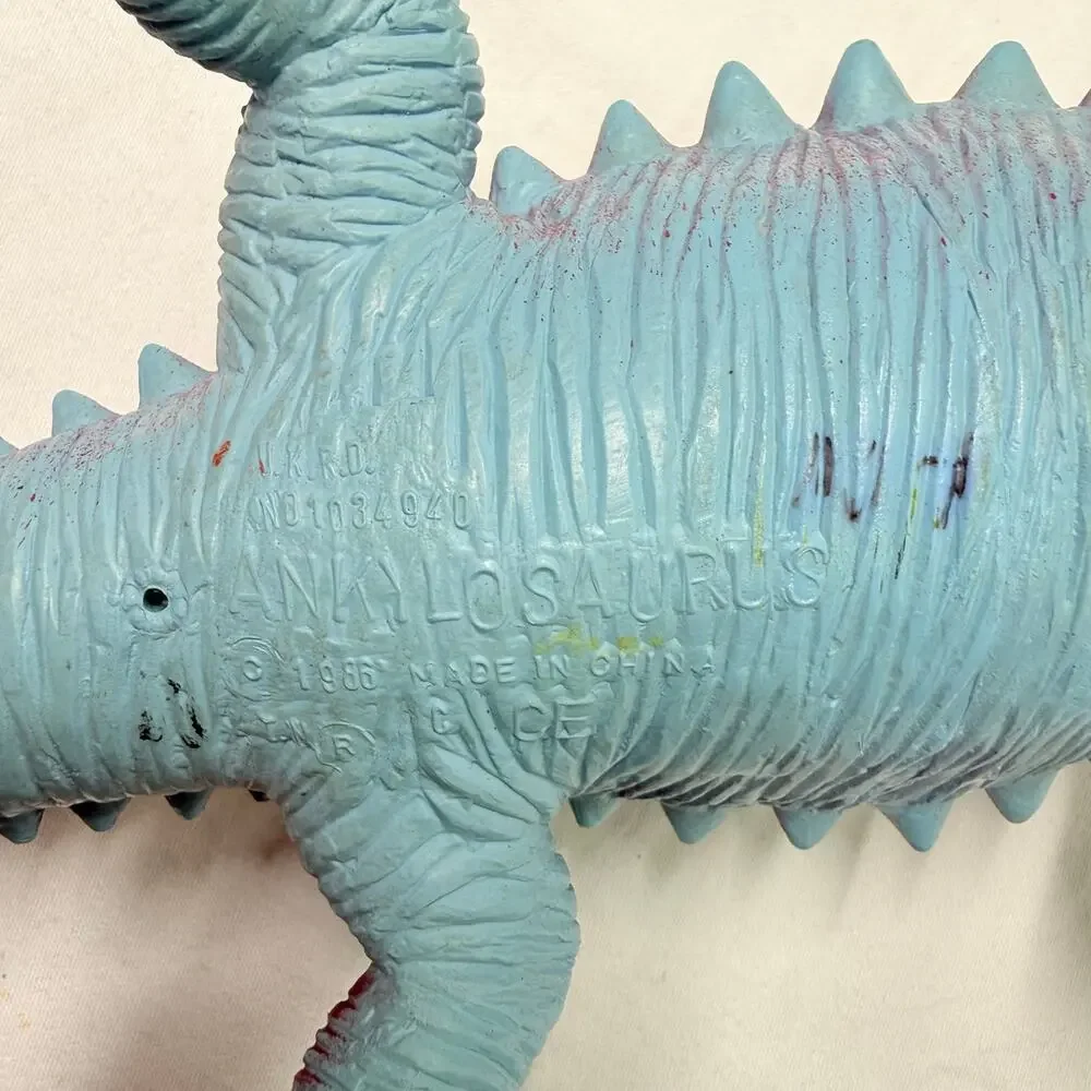 Vintage Ankylosaurus Figure Dinosaur Toy 1986 rare 1034940